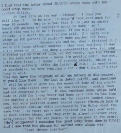 Cut from Henderson Letter 1959